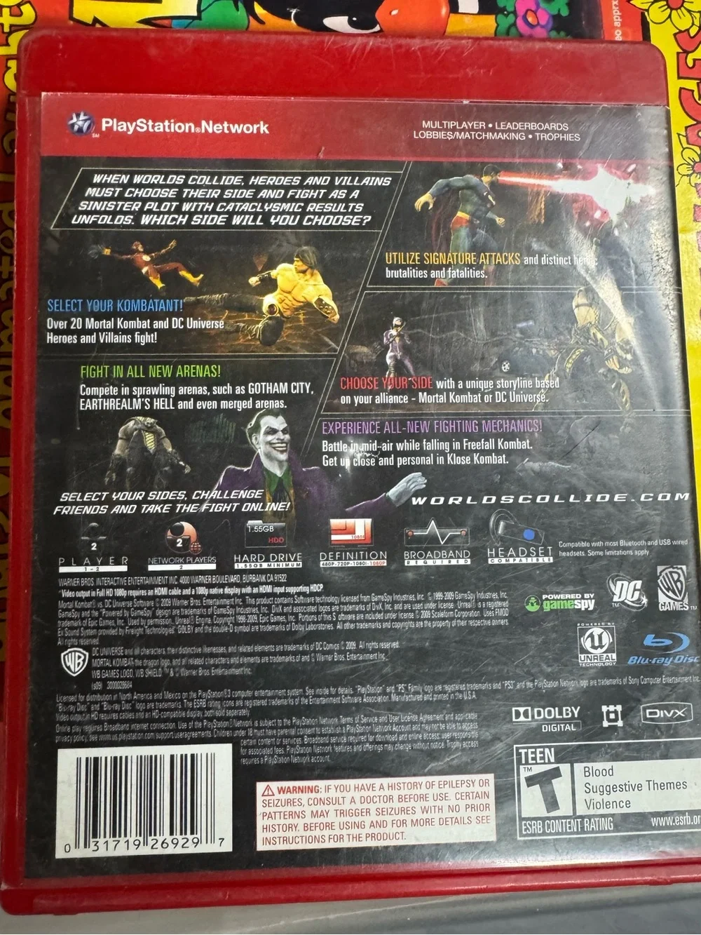 Mortal Kombat VS DC universe for PlayStation 3
